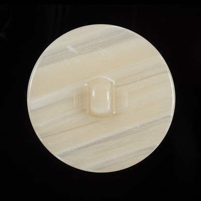 Luminous Italian Ivory Shank Back Button - 44L/28mm Detail