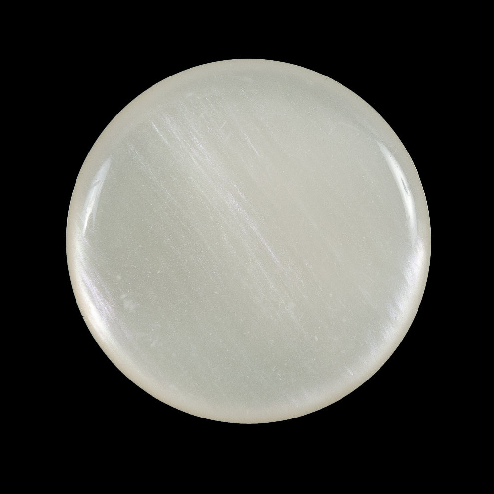 Luminous Italian Ivory Shank Back Button - 44L/28mm
