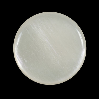 Luminous Italian Ivory Shank Back Button - 44L/28mm
