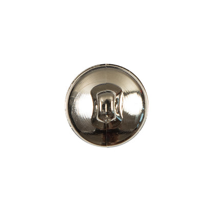 Italian Gold Floral Button with Rhinestone Core - 24L/15mm Detail