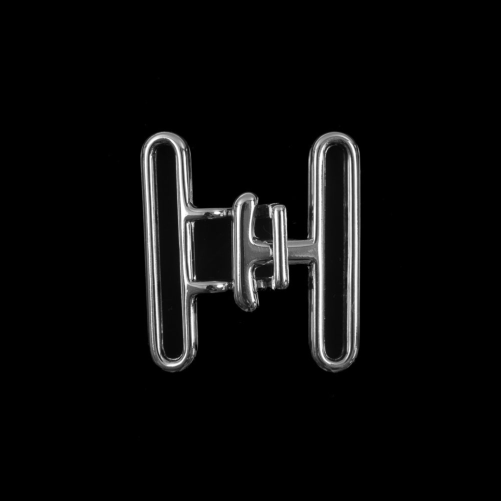 Italian Silver Buckle Closure - 1.625 x 1.75