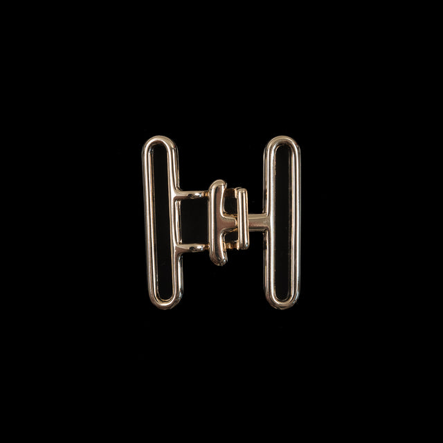 Italian Gold Buckle Closure - 1.625" x 1.375"