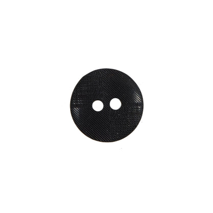 Italian Black 2-Hole Button - 20L/12mm