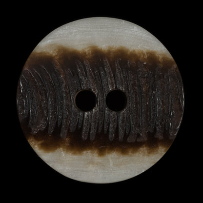 Italian Iridescent 2-Hole Plastic Button - 54L/34mm - Detail