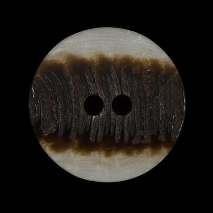 Italian Iridescent 2-Hole Plastic Button - 44L/27mm - Detail