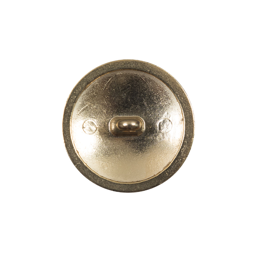 Italian Gold Metal Emblem Button - 36L/23mm - Detail