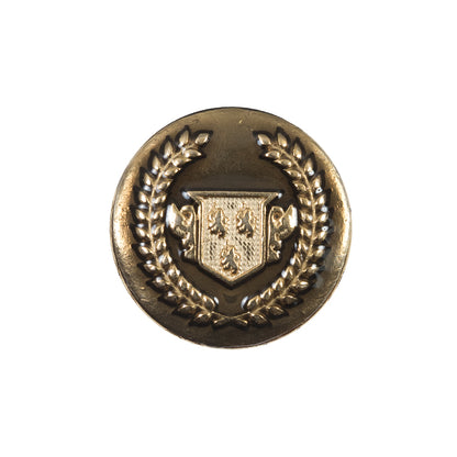 Italian Gold Metal Emblem Button - 36L/23mm