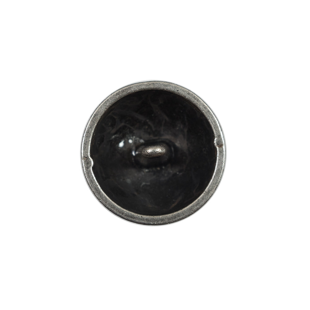 Italian Silver Metal Crest Button - 32L/20mm Detail