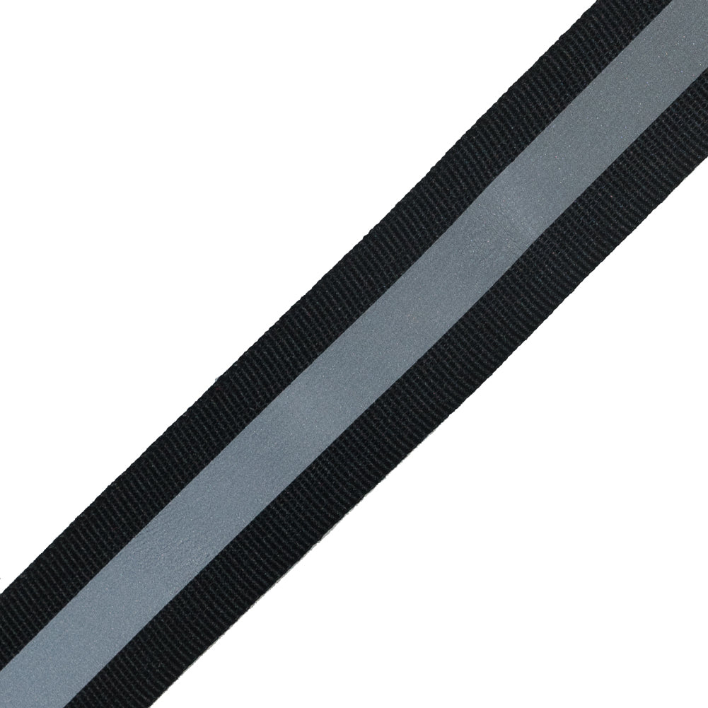 Italian Black and Silver Reflective Trim - 1 - Detail