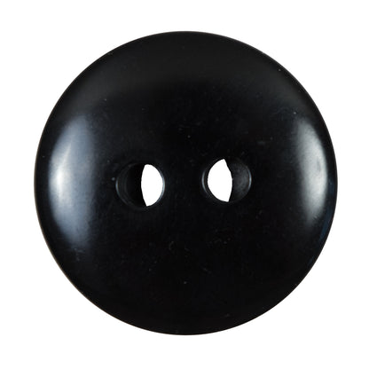 Italian Black and Silver Iridescent 2-Hole Button - 54L/34mm Detail