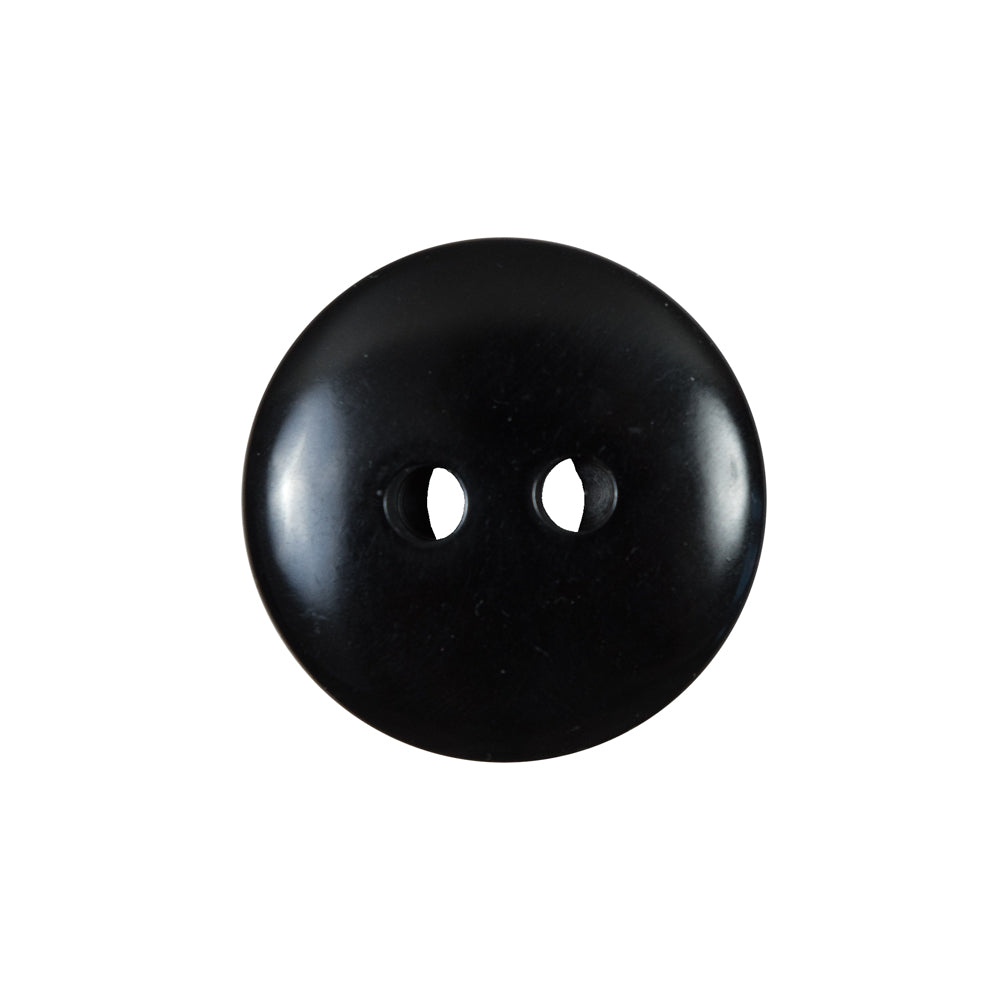 Italian Black and Silver Iridescent 2-Hole Button - 36L/23mm - Detail