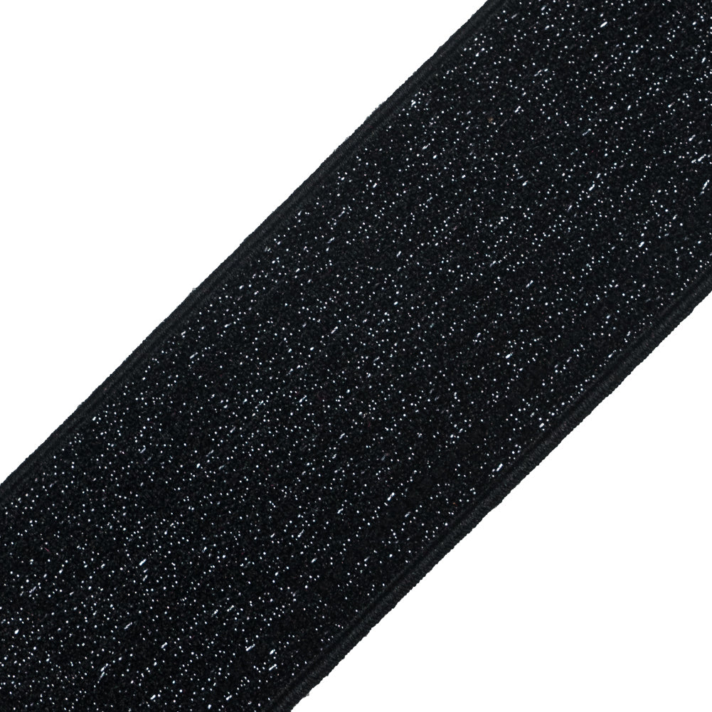 Italian Metallic Black Elastic Trim - 2 - Detail
