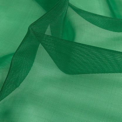 Stiff Polyester Organdy - Kelly Green - Rhiannon Collection Folded
