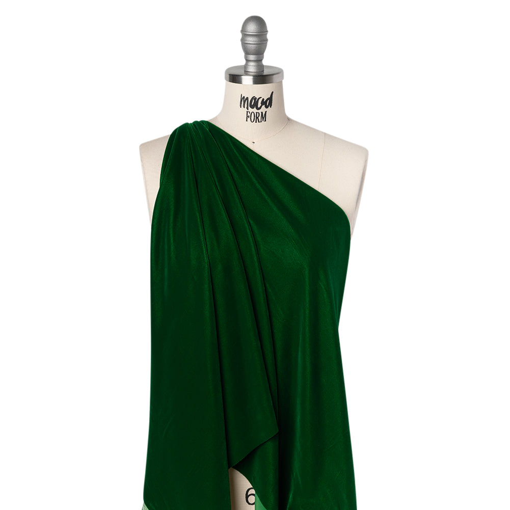 Polyester Micro Velvet - Kelly Green