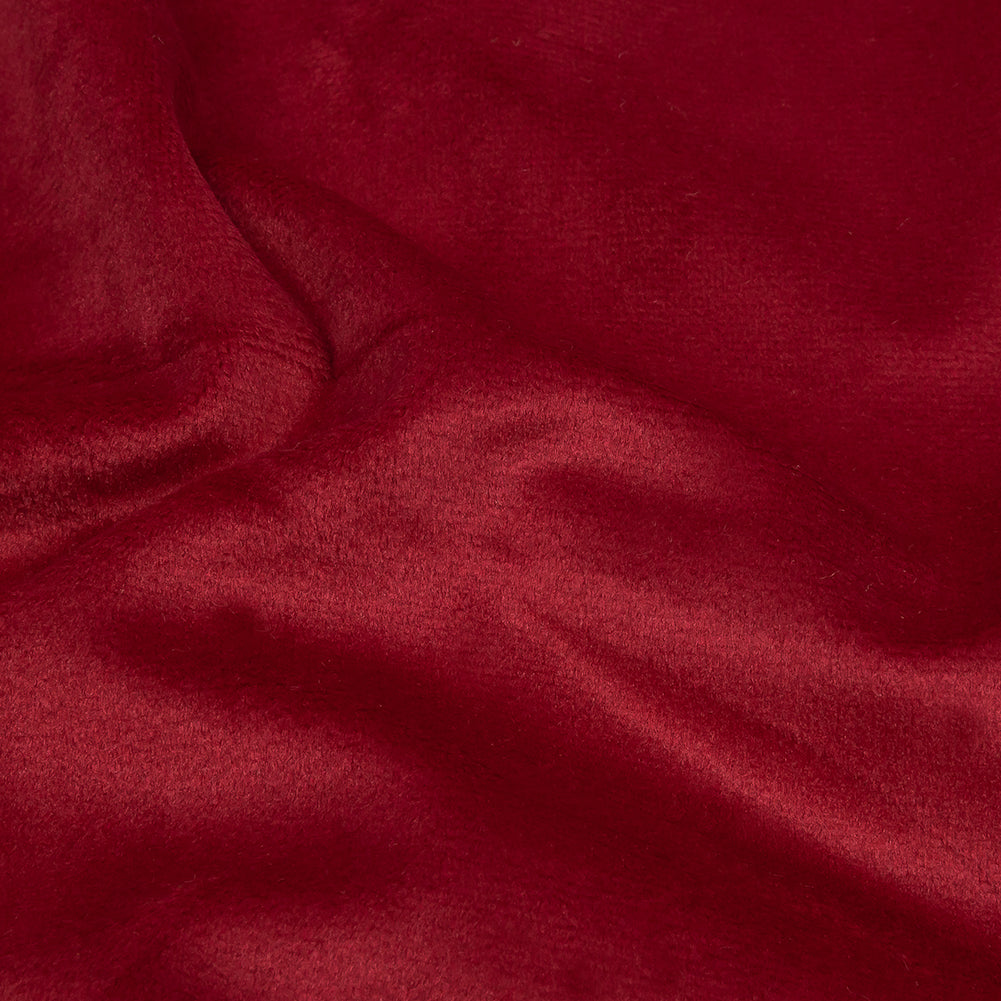 Bordeaux Creamy Polyester Velvet Detail