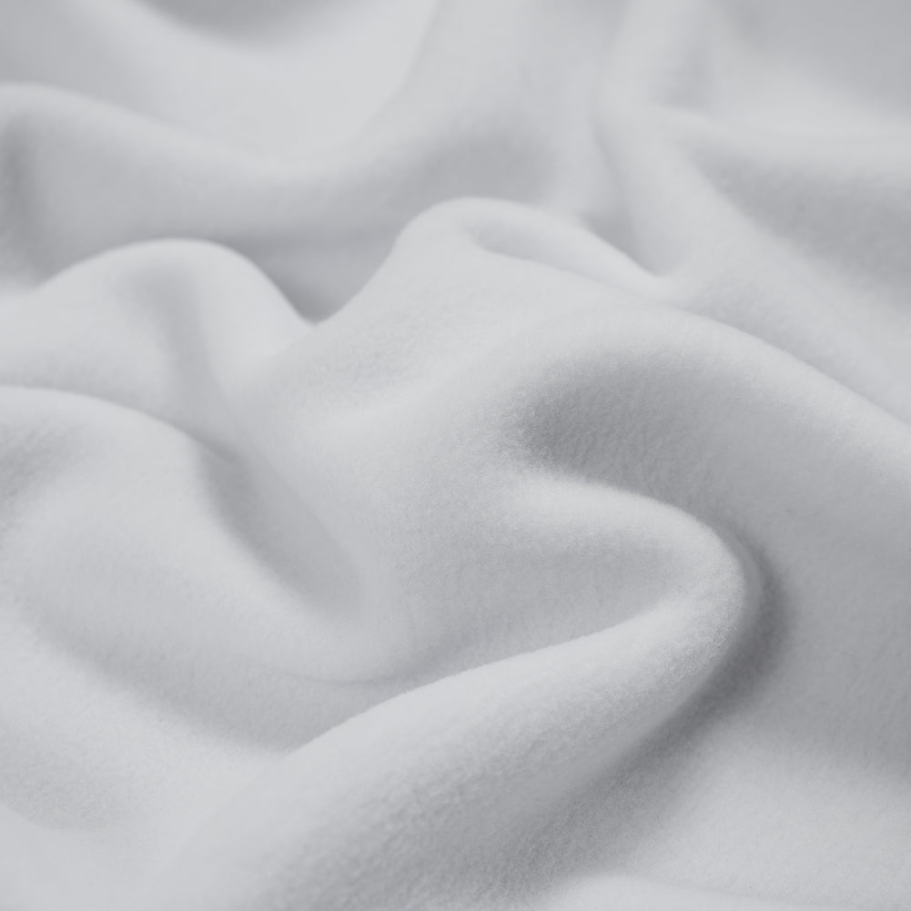 No-Pill Polyester Fleece - White - Shropshire Collection Full