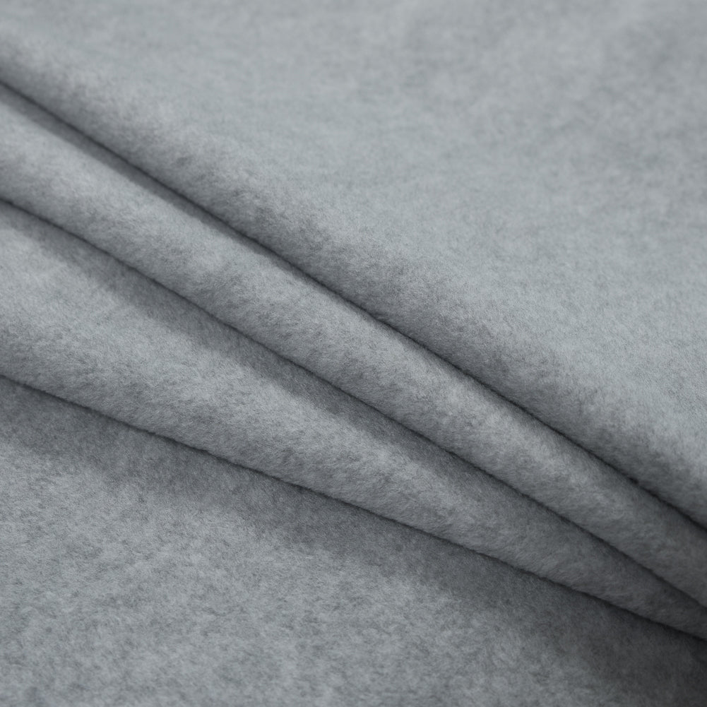 No-Pill Polyester Fleece - Heather Gray - Shropshire Collection Detail