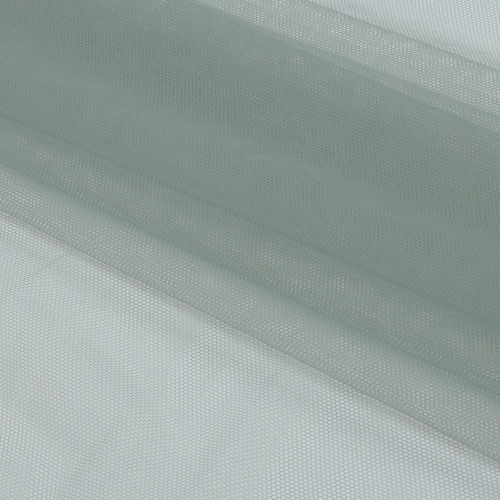 Leonardo Gray Blue Soft Nylon Tulle - Full