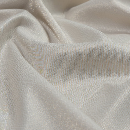 Metallic Gold and Off-White Stretch Two-Tone Satin - Full