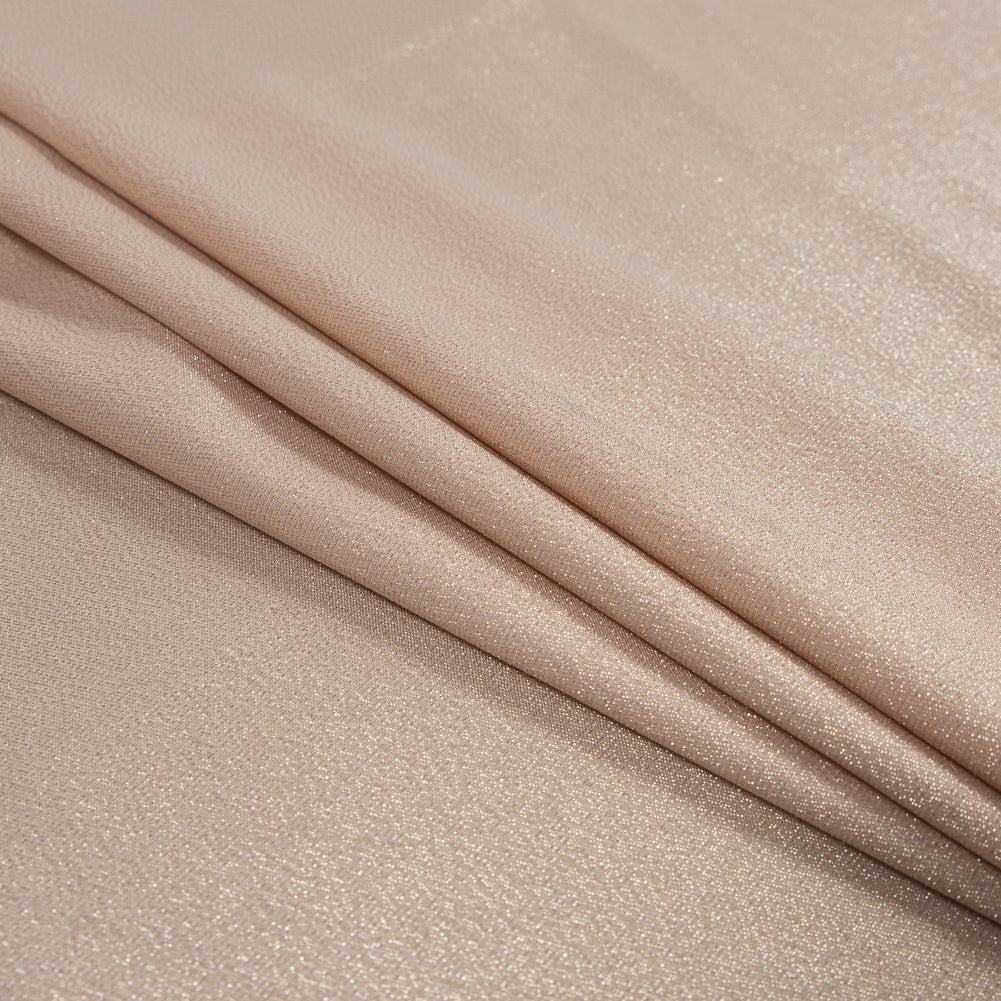 Brittani Metallic Gold and Peach Stretch Two-Tone Satin Detail