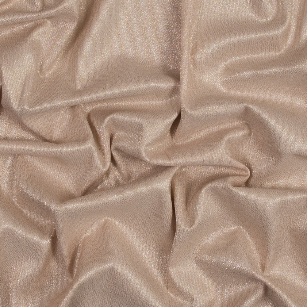 Brittani Metallic Gold and Peach Stretch Two-Tone Satin