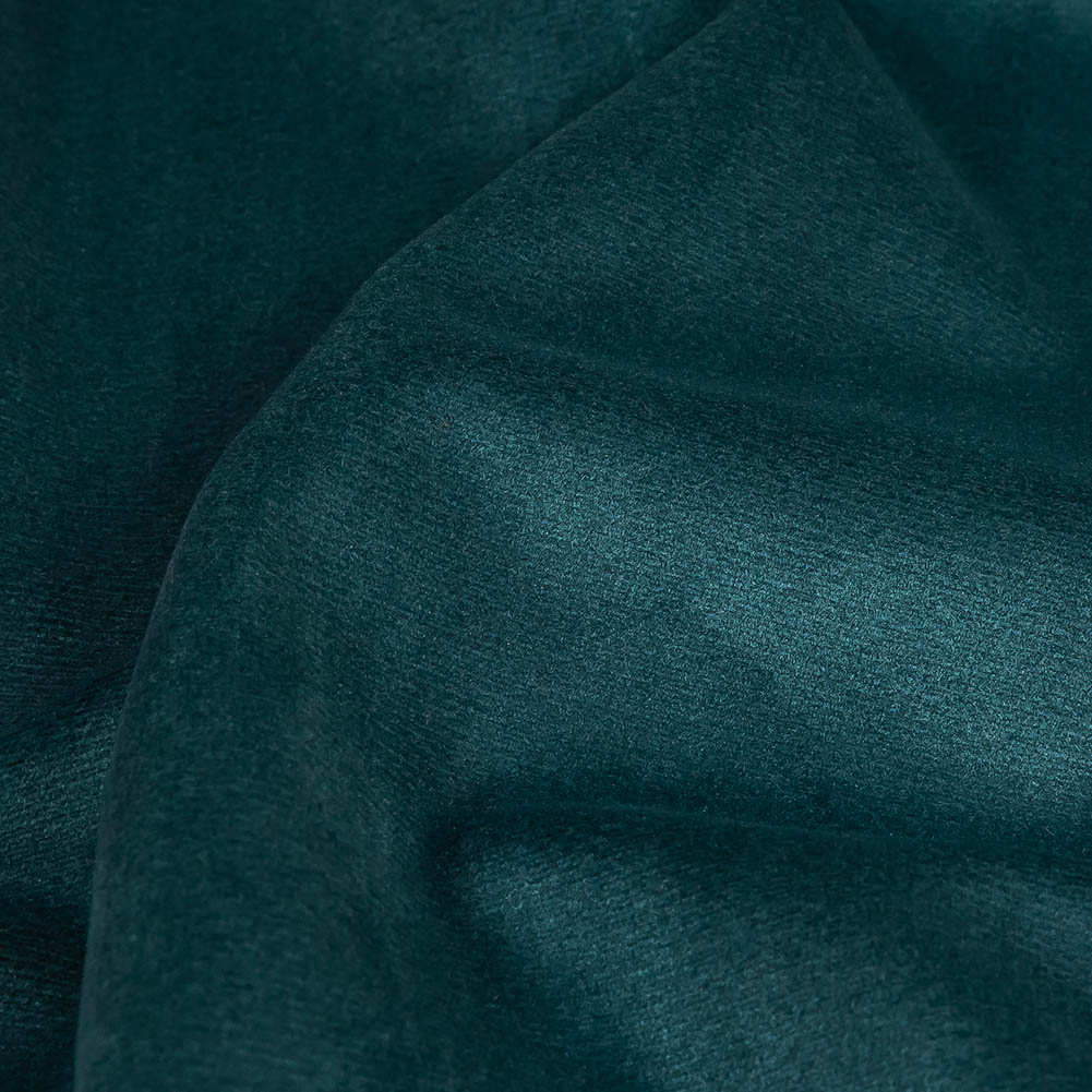 Dusk Blue Creamy Polyester Velvet - Detail