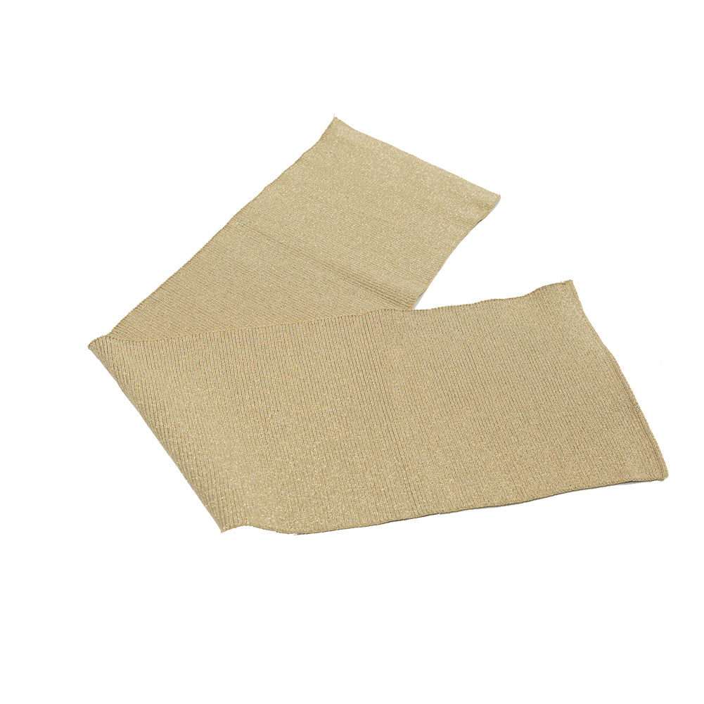 Vegas Gold Sparkle Rib Knit Trim - 7 x 29