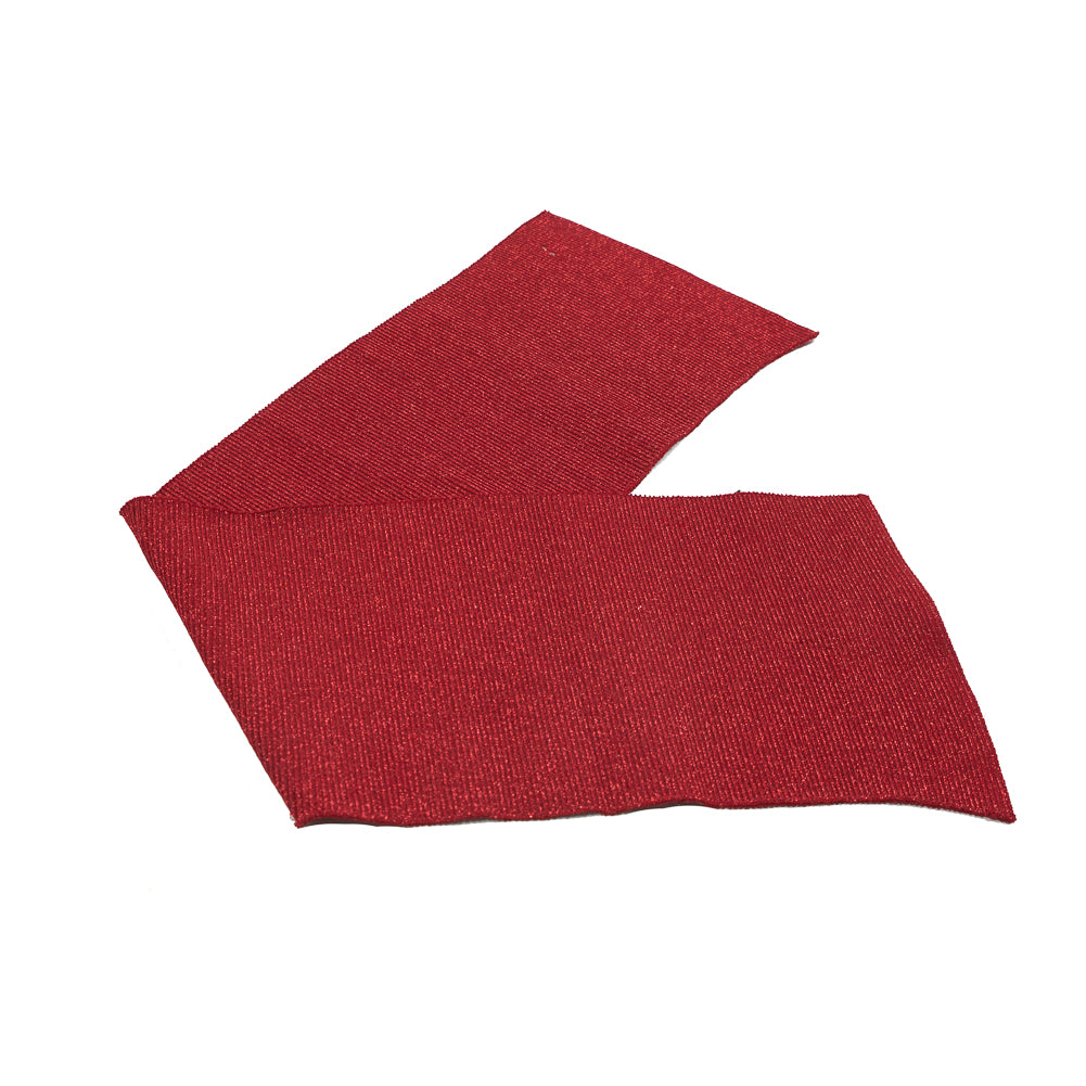 Scarlet Sparkle Rib Knit Trim - 7 x 29
