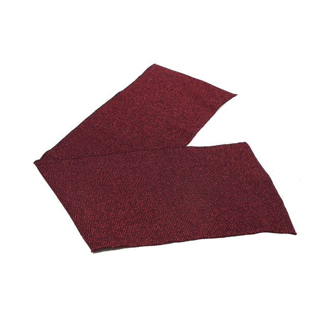 Maroon Sparkle Rib Knit Trim - 7 x 29