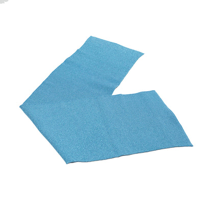 Victory Blue Sparkle Rib Knit Trim - 7" x 29"