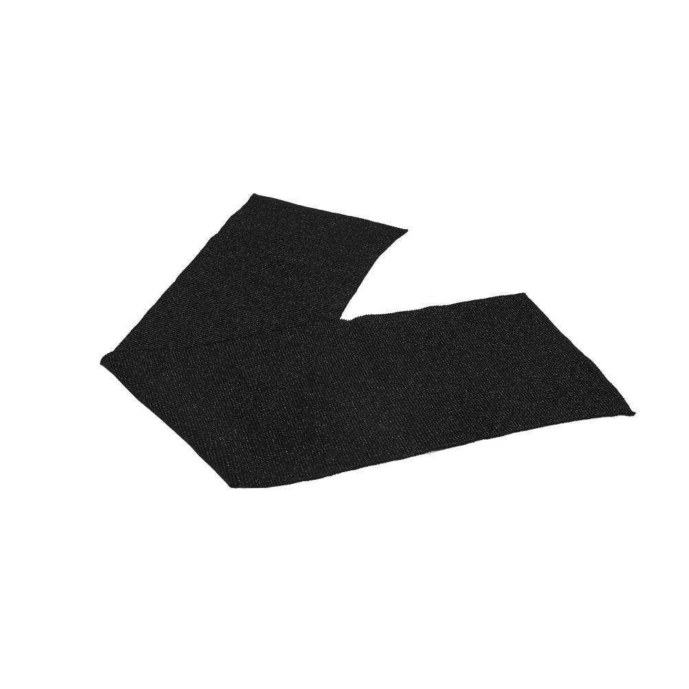 Black Sparkle Rib Knit Trim - 7 x 29