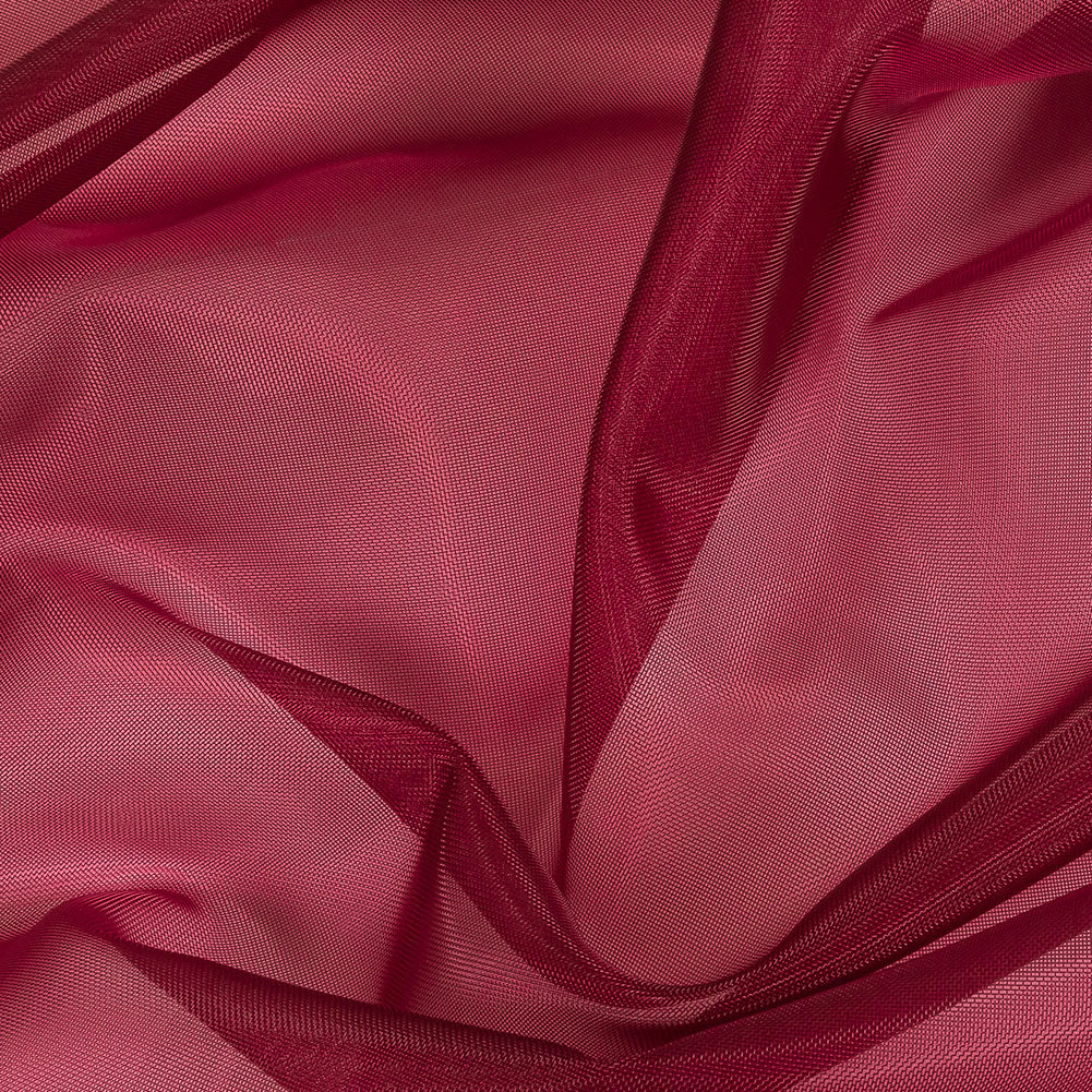 Stiff Polyester Organdy - Wine - Rhiannon Collection
