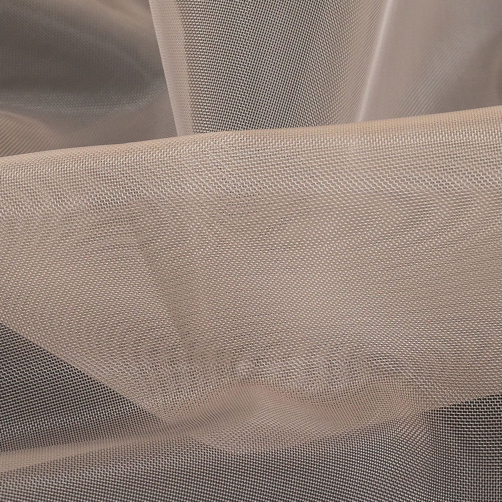 Stiff Polyester Organdy - Mushroom - Rhiannon Collection Folded