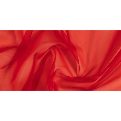 Stiff Polyester Organdy - Red - Rhiannon Collection Drape
