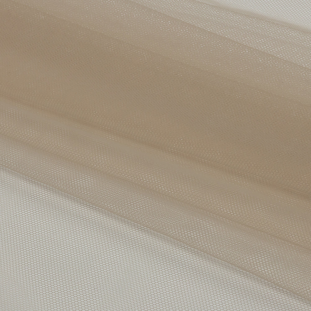 Leonardo Greige Soft Nylon Tulle - Full