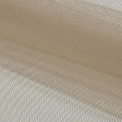 Leonardo Greige Soft Nylon Tulle - Full