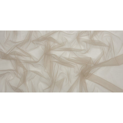 Leonardo Greige Soft Nylon Tulle - Drape