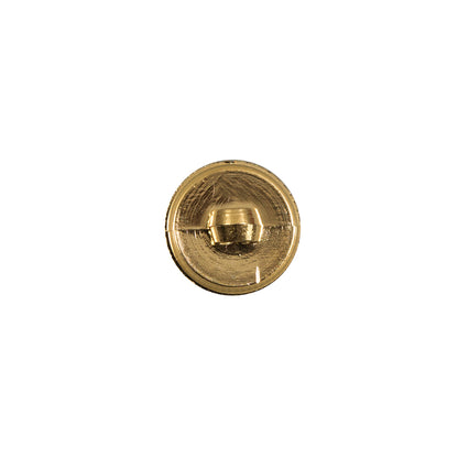 Italian Gold Plated Bevel-Cut Button - 18L/11.5mm - Detail