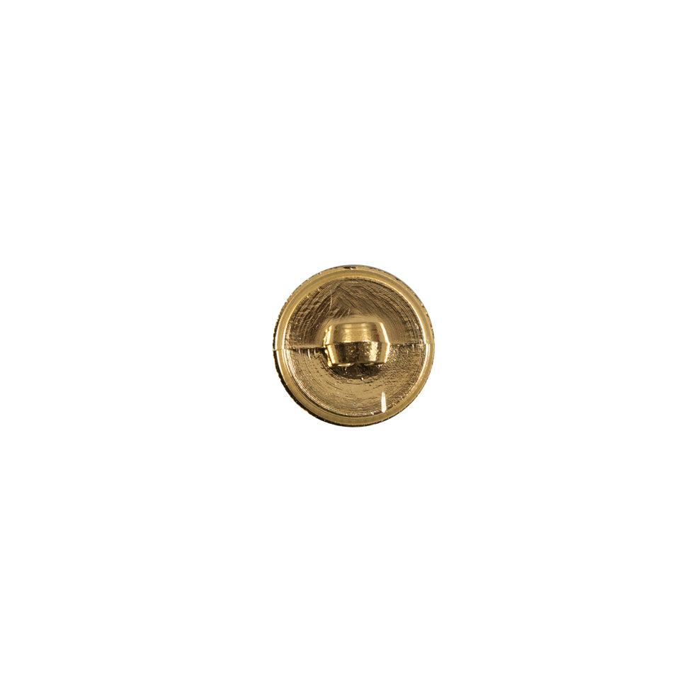 Italian Gold Plated Bevel-Cut Button - 14L/9mm - Detail