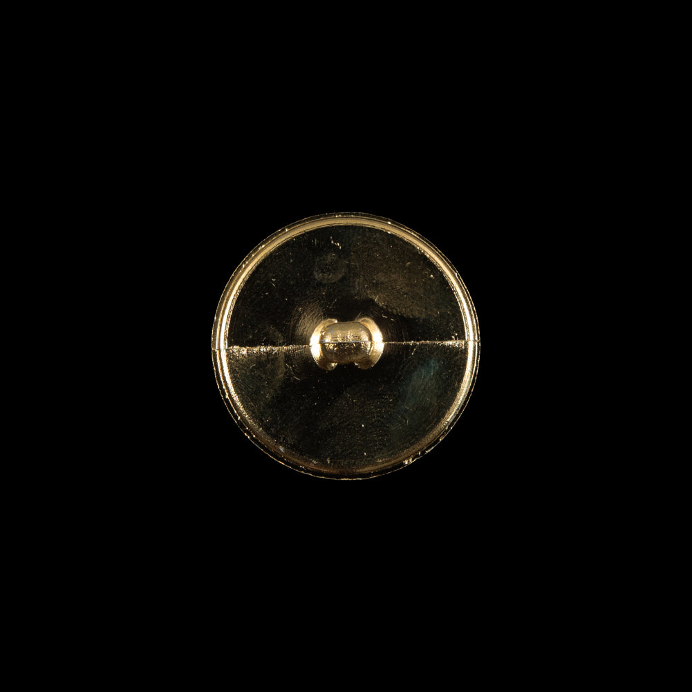 Italian Gold Textured Shank Back Button - 24L/15mm Detail