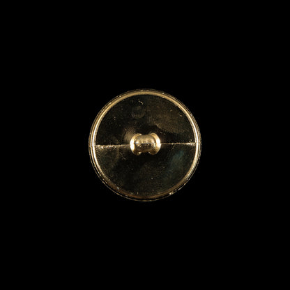 Italian Gold Textured Shank Back Button - 24L/15mm Detail
