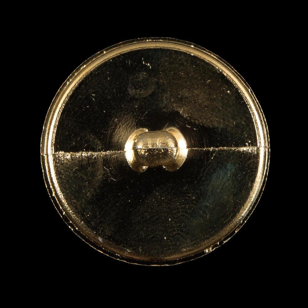 Italian Gold Textured Shank Back Button - 44L/28mm - Detail