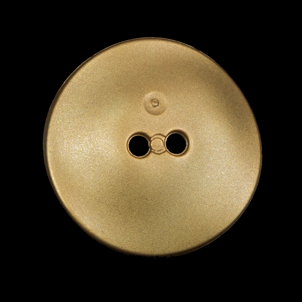 Matte Metallic Gold Concaving 2-Hole Button - 44L/28mm Detail