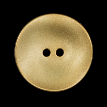 Matte Metallic Gold Concaving 2-Hole Button - 44L/28mm
