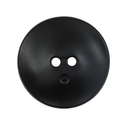 Matte Black Square Concaving 2-Hole Button - 44L/28mm - Detail