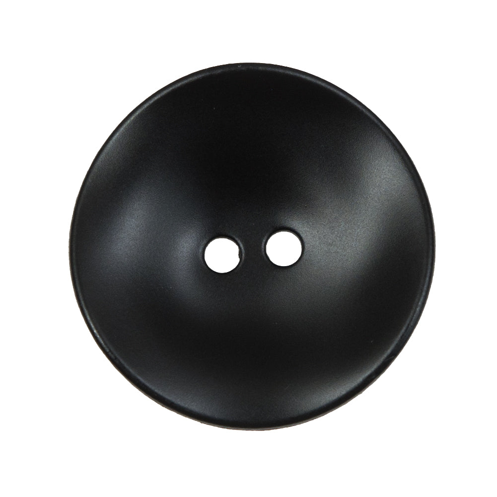 Matte Black Square Concaving 2-Hole Button - 44L/28mm