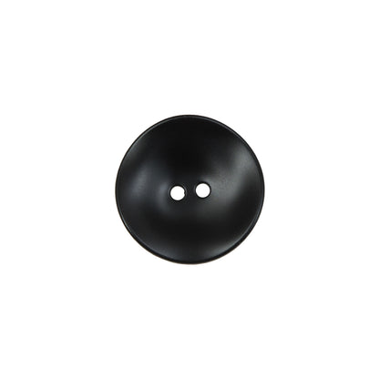 Matte Black Concaving 2-Hole Button - 24L/15mm