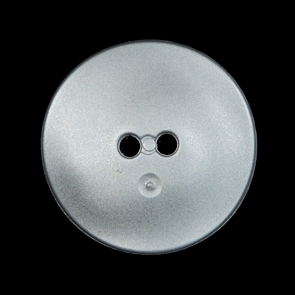 Matte Metallic Silver Square Concaving 2-Hole Button - 44L/28mm - Detail