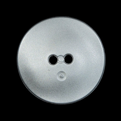 Matte Metallic Silver Square Concaving 2-Hole Button - 44L/28mm - Detail