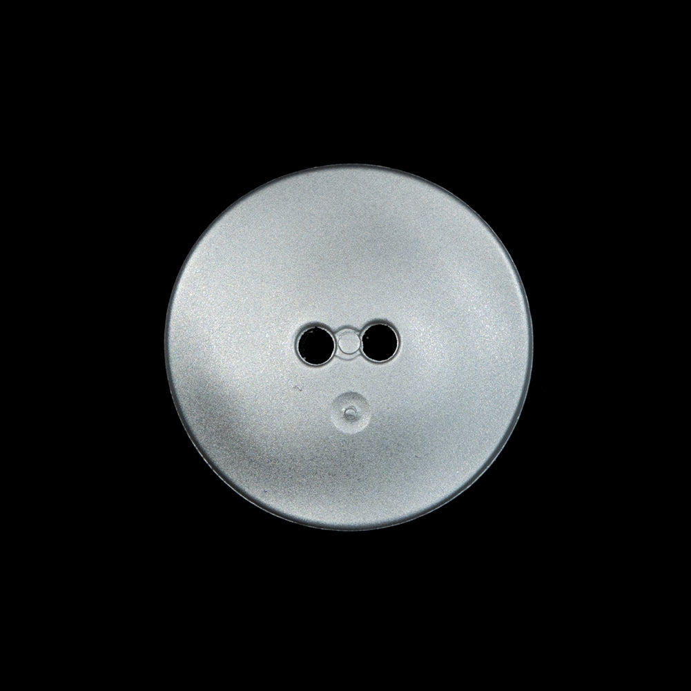 Matte Metallic Silver Square Concaving 2-Hole Button - 36L/23mm - Detail